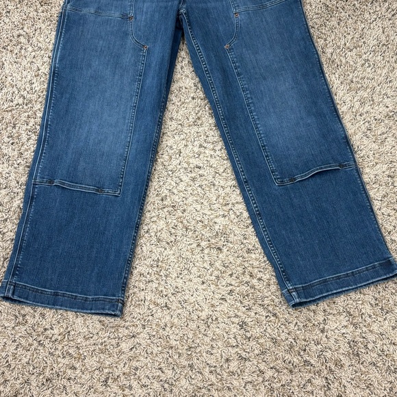 Duluth Jean 18R Blue High Rise Relaxed Womens Double Flex Denim Relaxed Leg - Picture 3 of 10